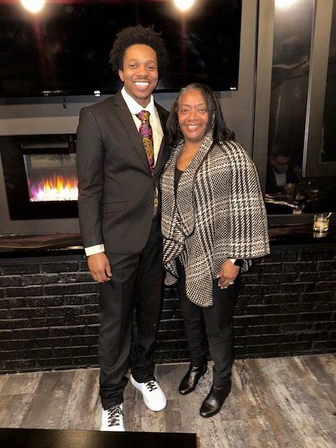 Pic of Dr. Laws-Barker & Commisioner  Myles Johnson